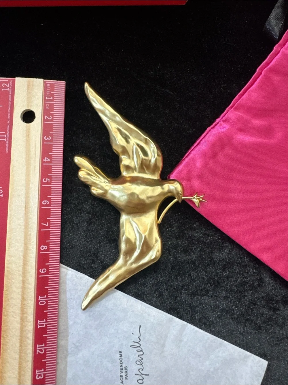 Schiaparelli inspired Dove of peace Dove Ornament Brooch
